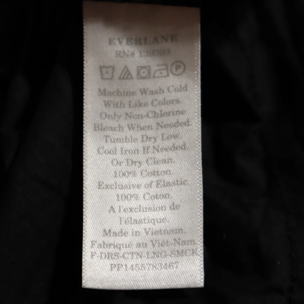 Everlane Black Cotton Smock Dress Long - Picture 13 of 15
